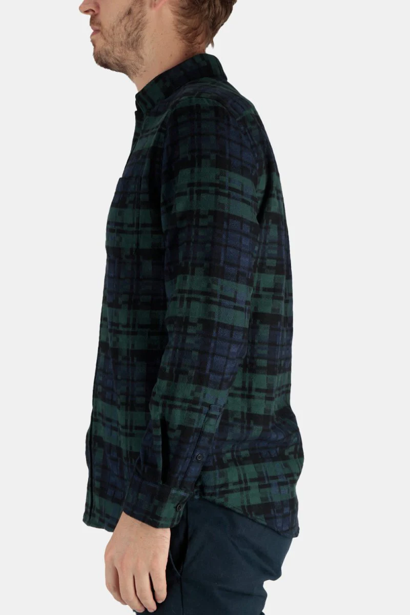 Portuguese Flannel Abstract Blackwatch ESP Shirt (Black) - Image 10
