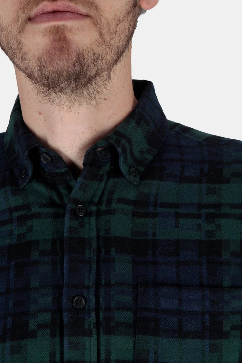 Portuguese Flannel Abstract Blackwatch ESP Shirt (Black) - Image 2