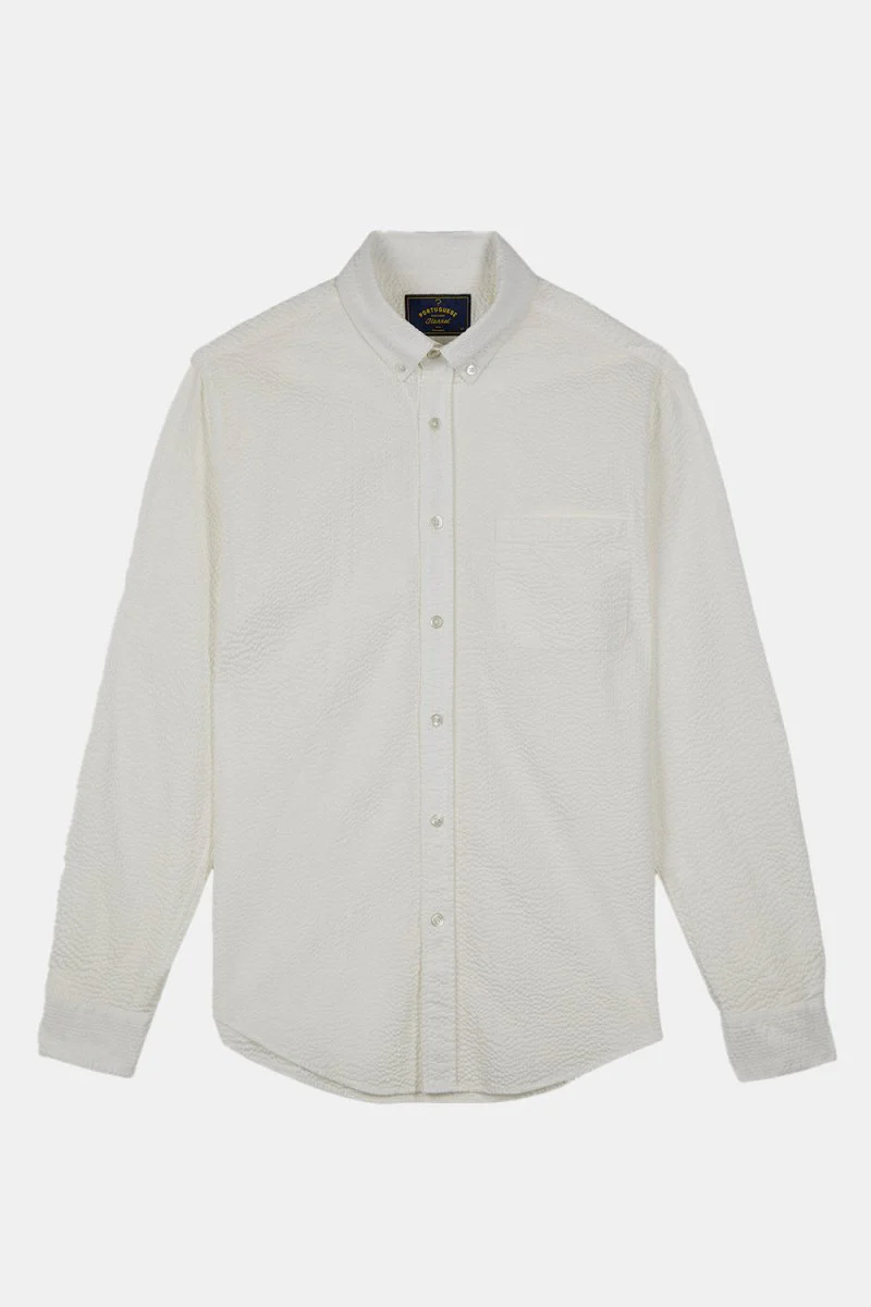 Portuguese Flannel Atlantico Shirt (White) - Image 2