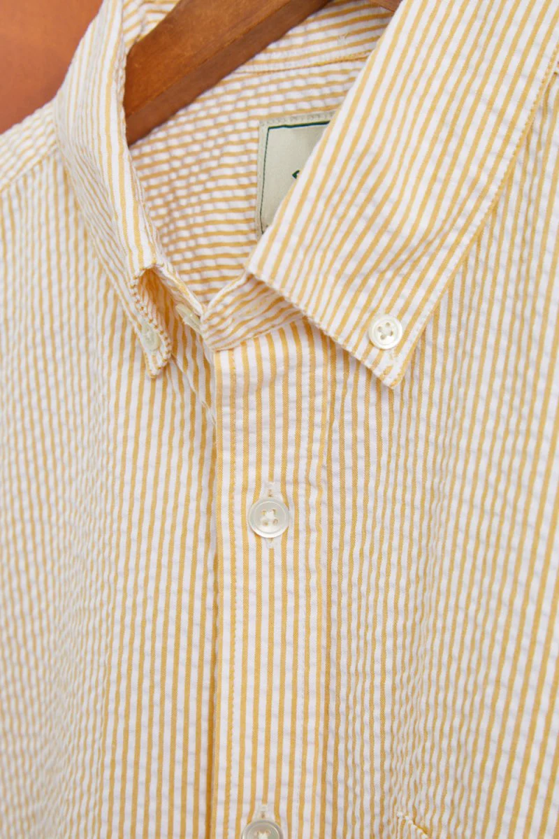 Portuguese Flannel Atlantico Stripe Shirt (Yellow) - Image 4