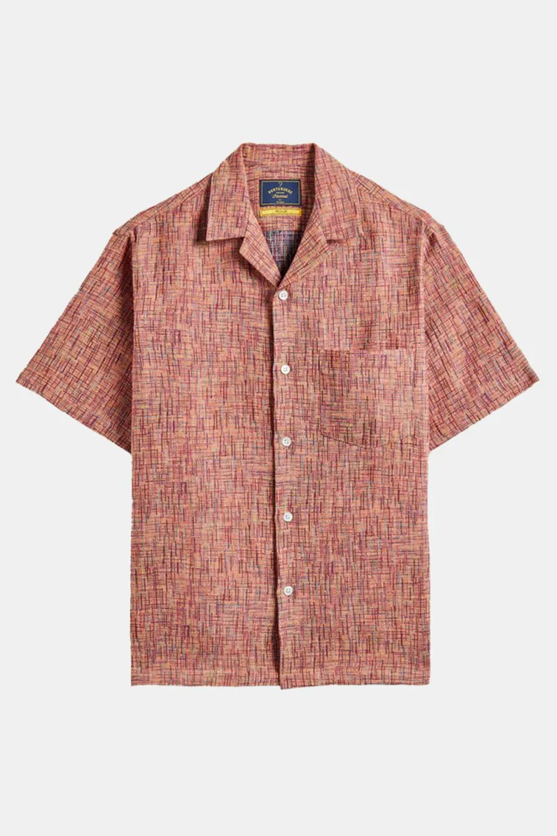 Portuguese Flannel Boucle Shirt (Grape Print)