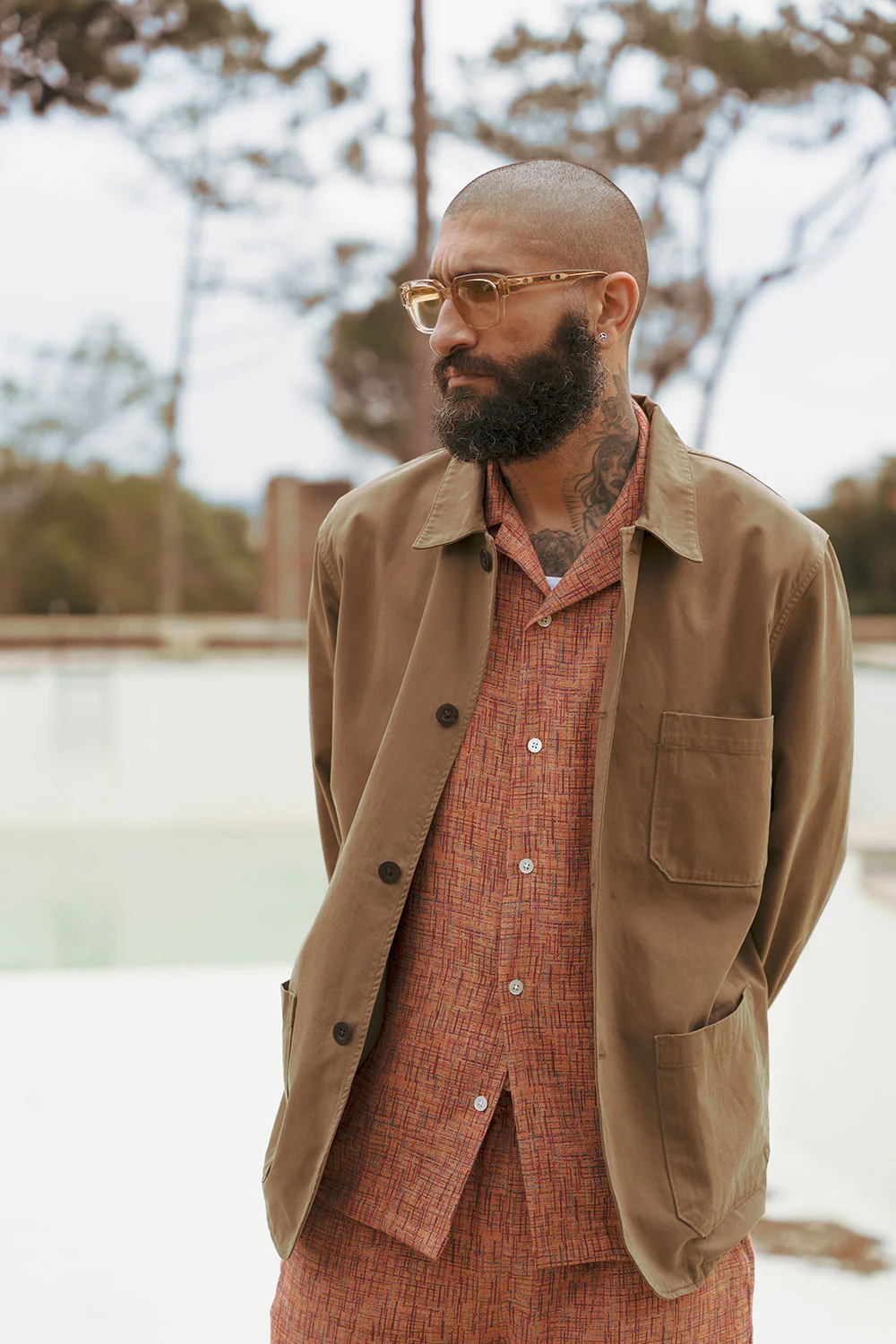 Portuguese Flannel Boucle Shirt (Grape Print) - Image 5