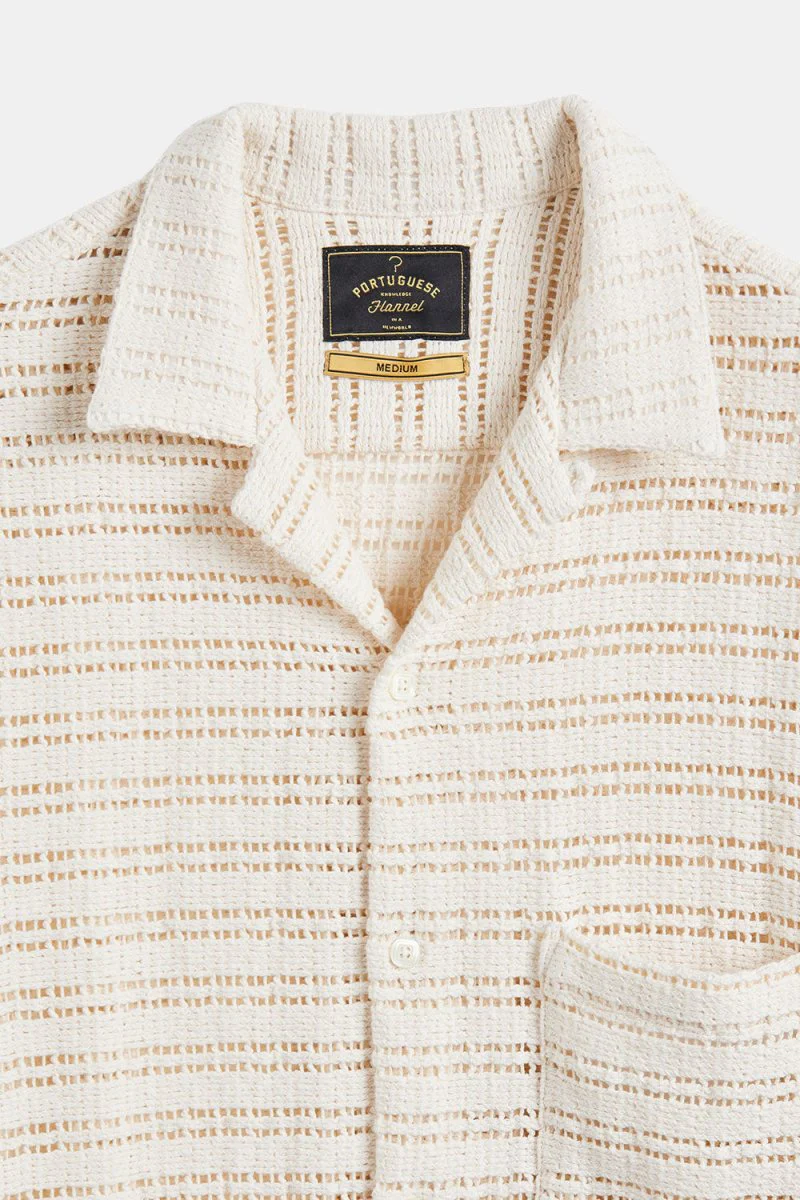 Portuguese Flannel Drove Knit (Ecru) - Image 5