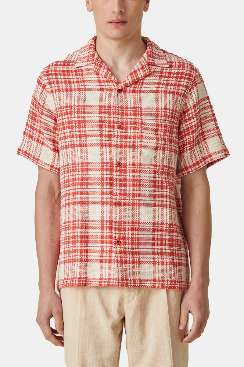 Portuguese Flannel Garden Plaid Shirt (Red)