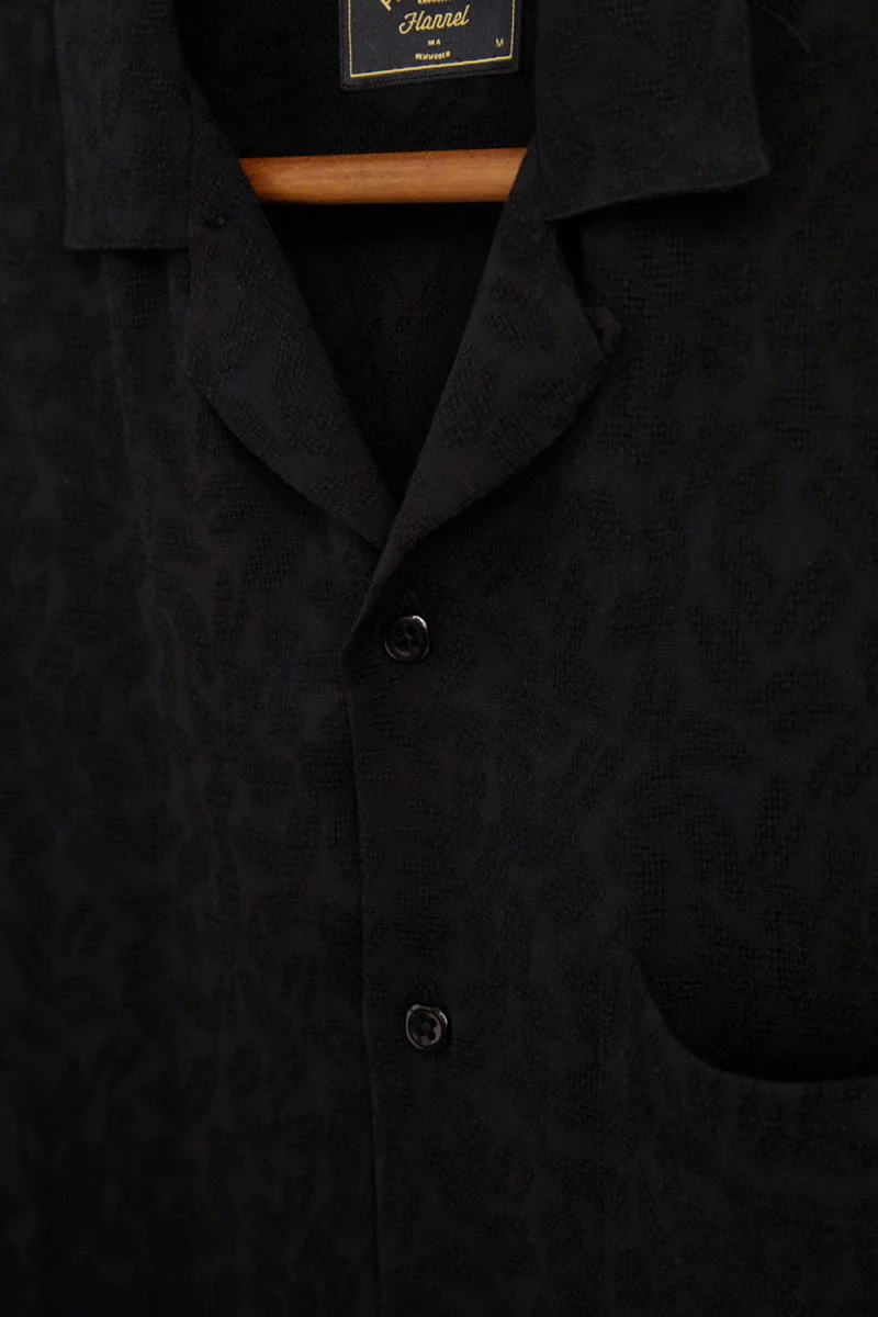 Portuguese Flannel Modal Cobra Shirt (Black) - Image 5