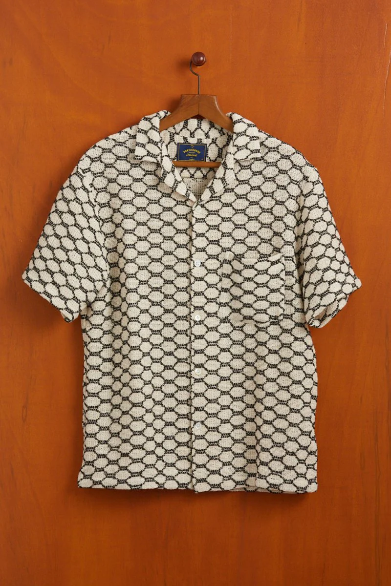 Portuguese Flannel Net Shirt (Black) - Image 4