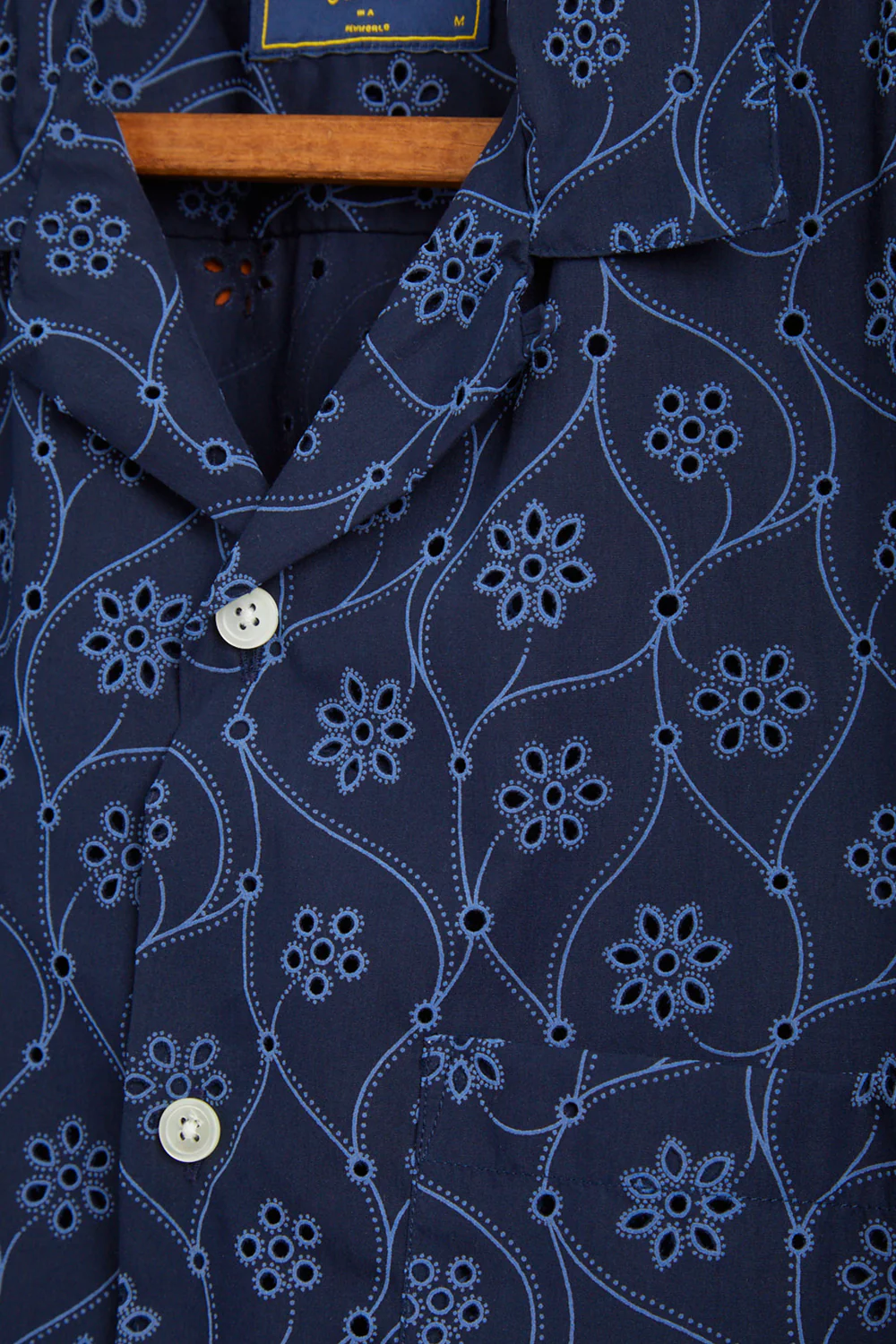 Portuguese Flannel Rendi Shirt (Blue/Navy) - Image 6