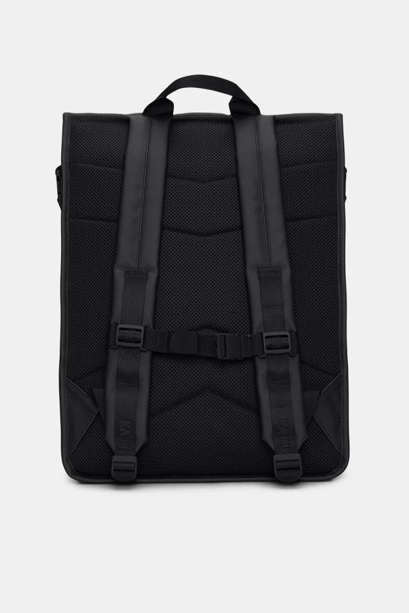 Rains Trail Rolltop Backpack W3 (Black) - Image 3