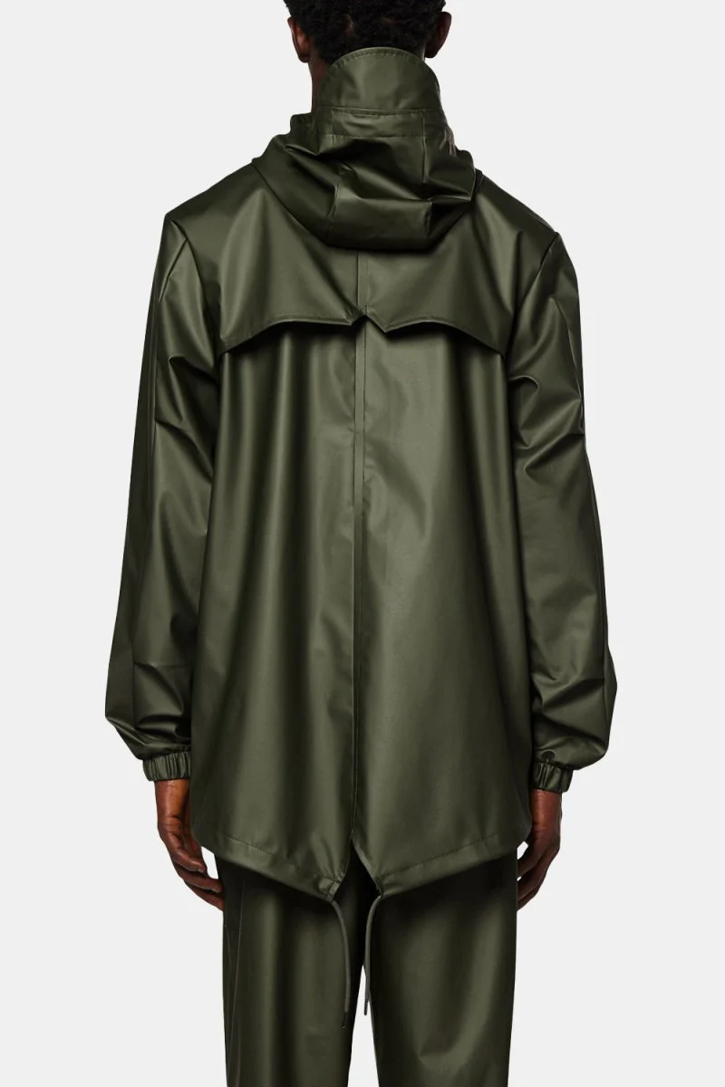 Rains Waterproof Fishtail Jacket (Evergreen) - Image 4