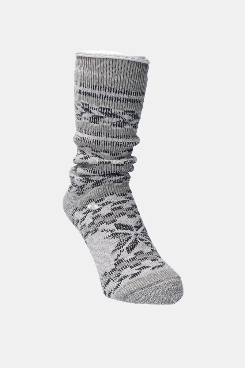 Kinari Recycled Cotton Natural Symbol Pattern Crew (Grey) - Image 3
