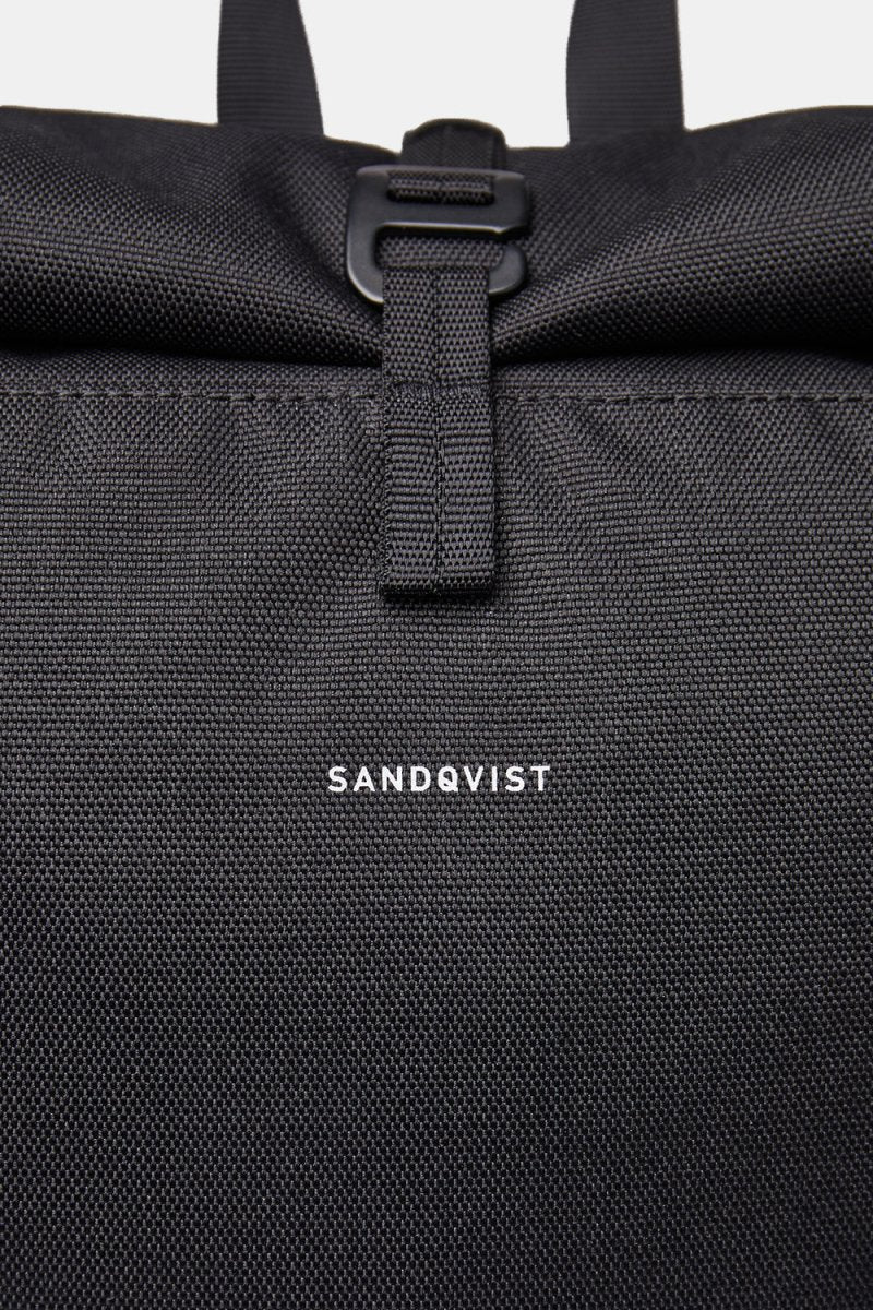 Sandqvist Arvid Recycled Polyester Backpack (Black) - Image 2