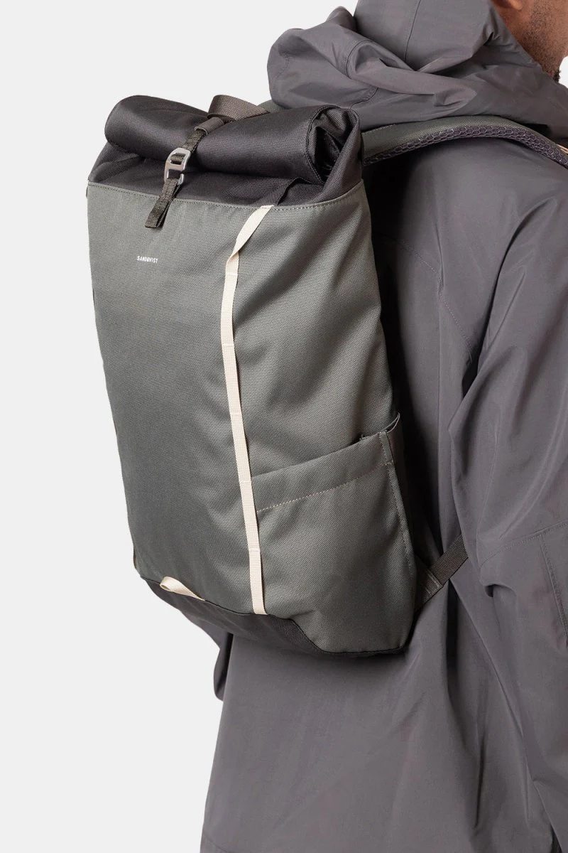 Sandqvist Arvid Recycled Polyester Backpack (Green) - Image 2