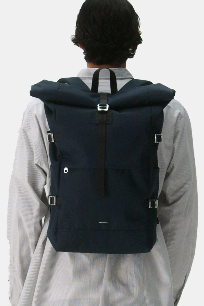Sandqvist Icon Rolltop Backpack L (Navy) - Image 3