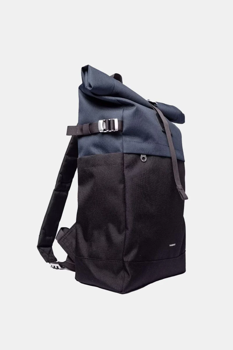 Sandqvist Icon Rolltop Backpack M (Multi Black/Navy) - Image 4