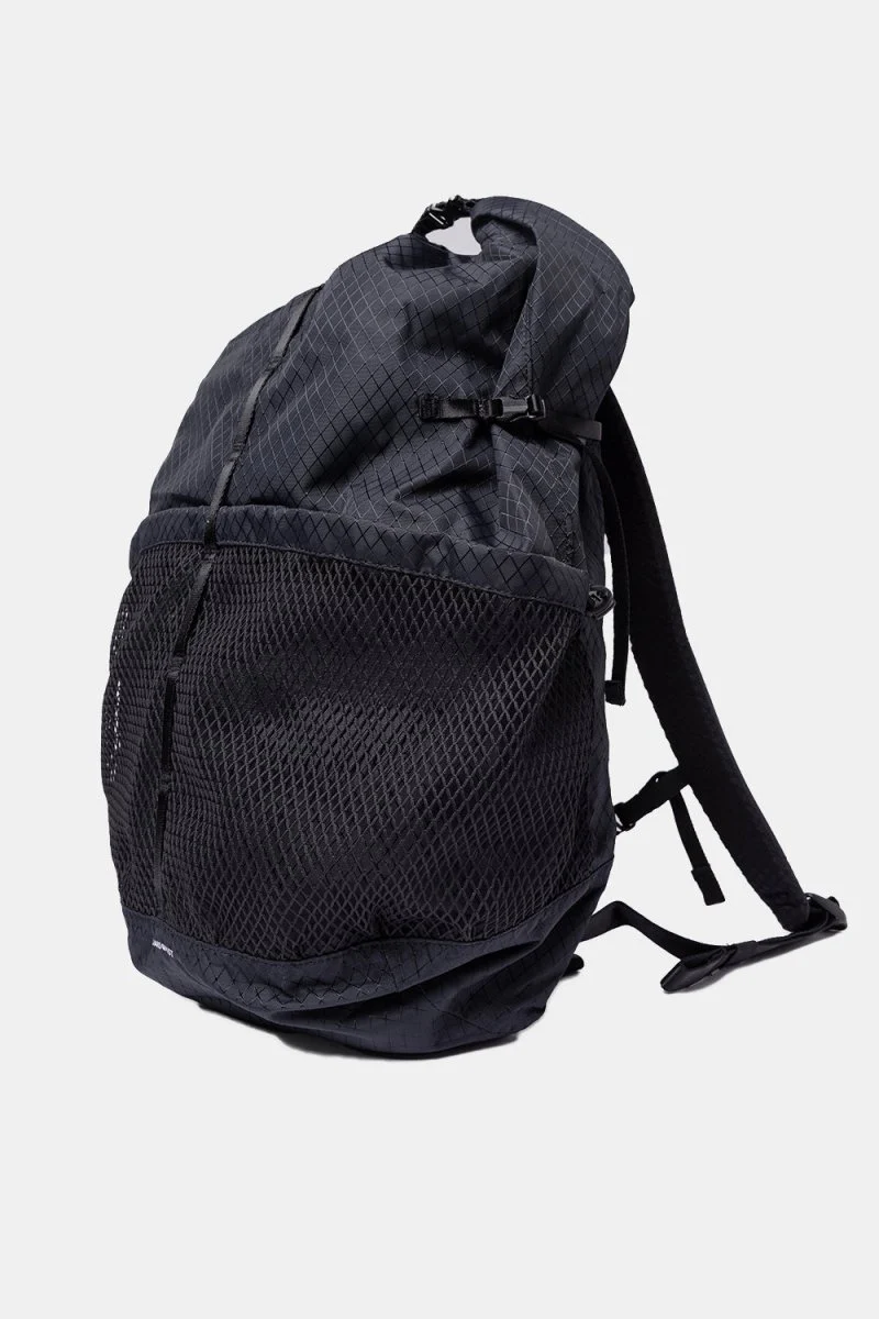 Sandqvist Kevin Rolltop Recycled Nylon Backpack (Black) - Image 6