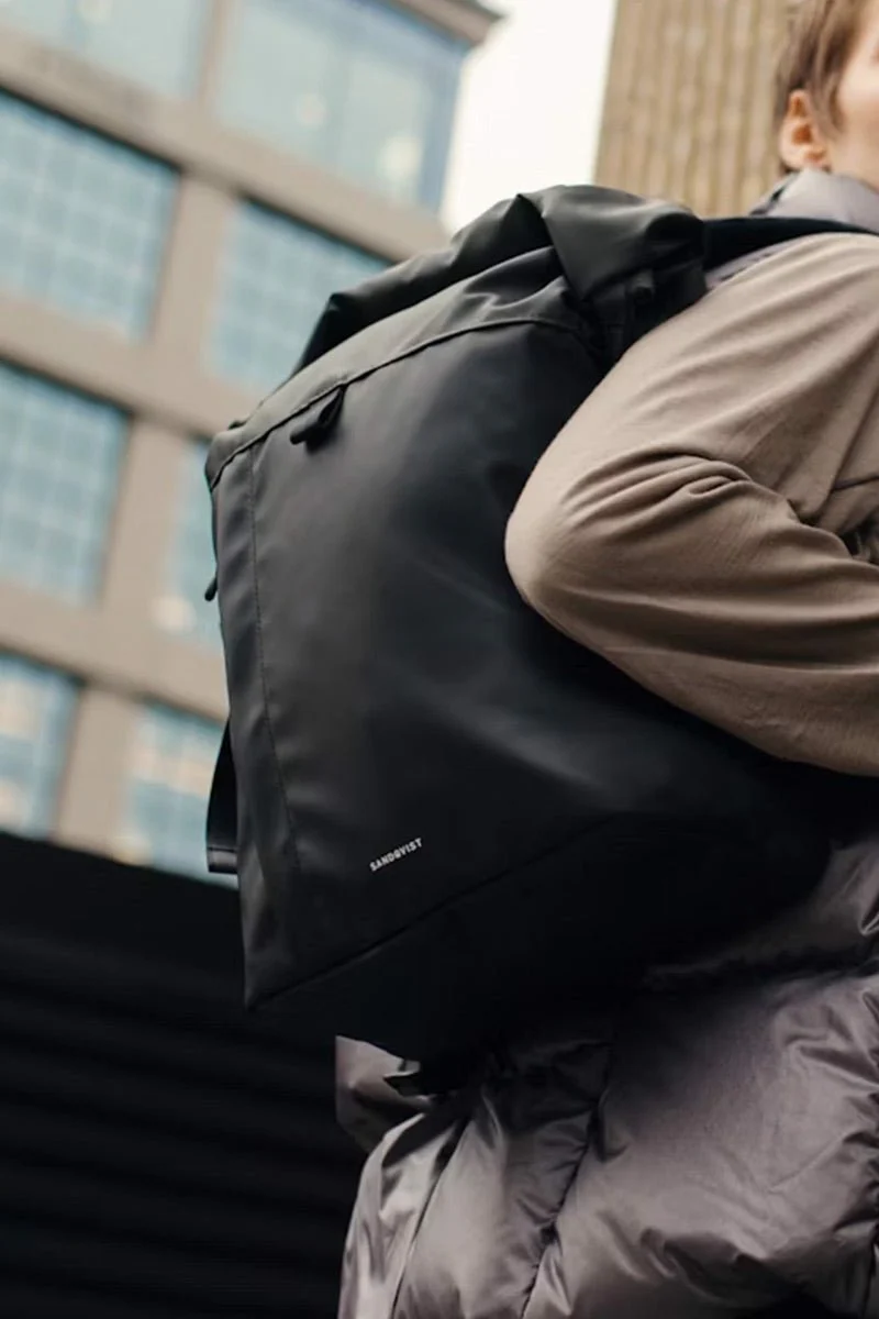 Sandqvist Konrad Backpack (Multi Black/Dark Green) - Image 2
