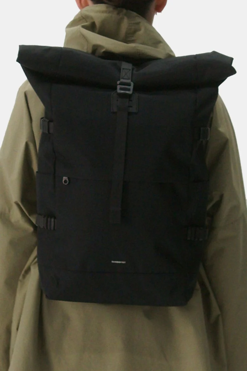 Sandqvist Icon Rolltop Backpack L (Black) - Image 2