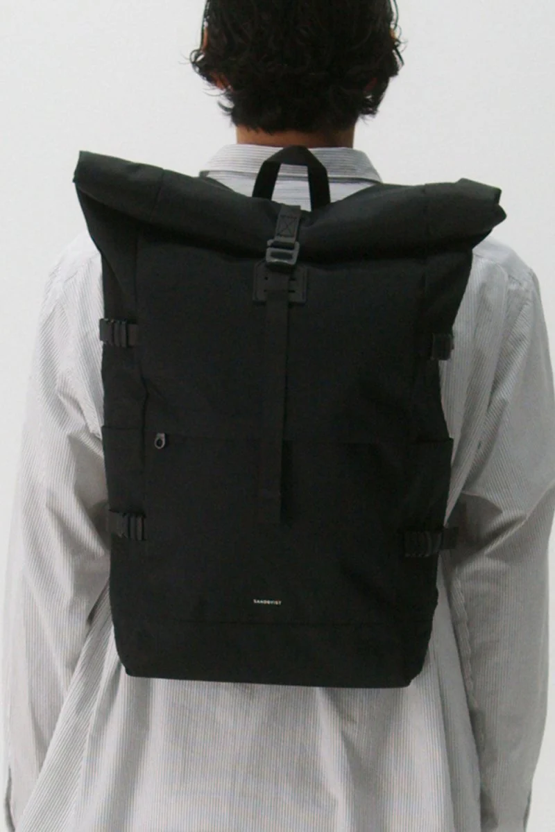 Sandqvist Icon Rolltop Backpack L (Black) - Image 3