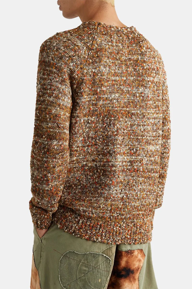 Anonymous Ism Slub Crew Neck Knit (Orange) - Image 8