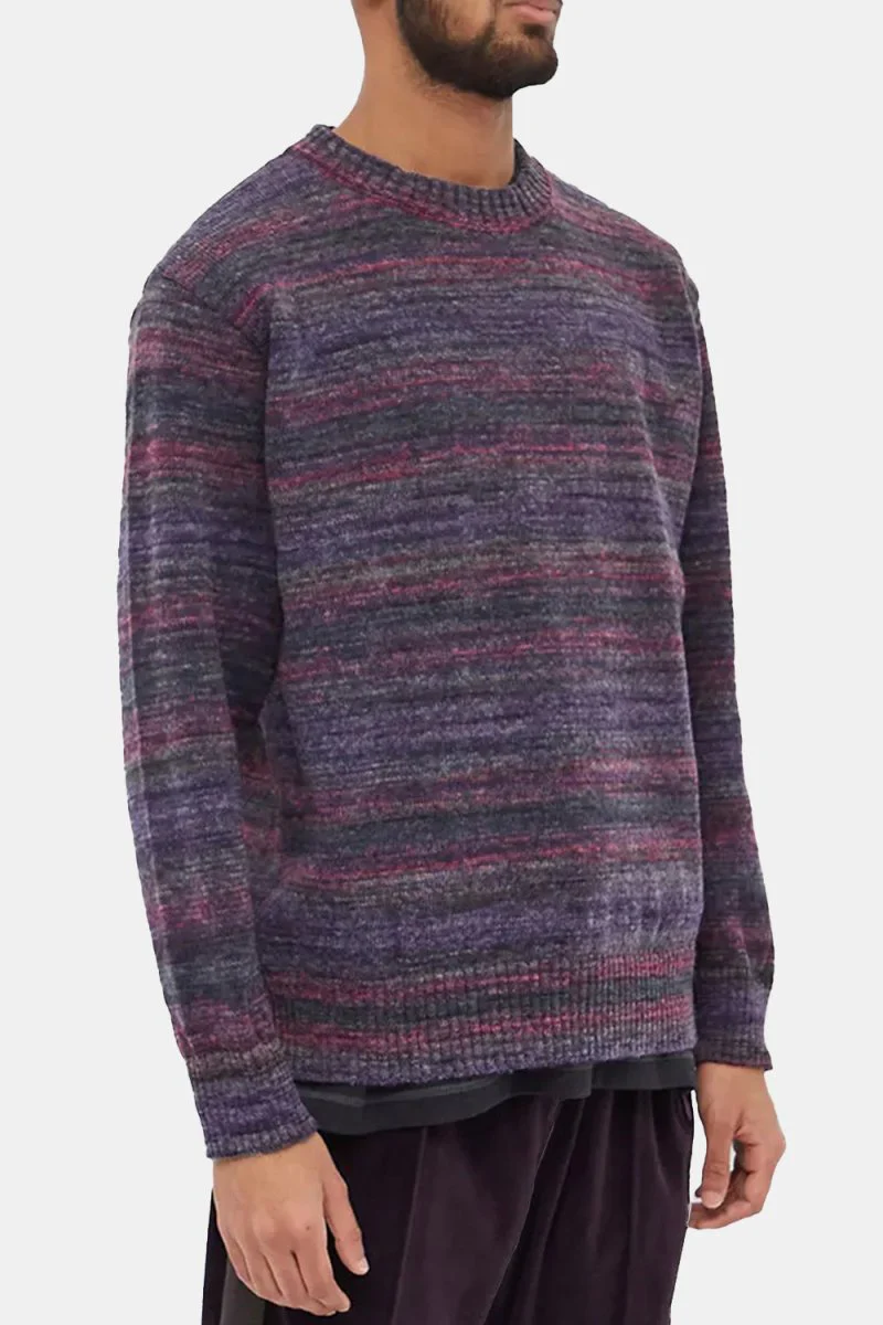 Anonymous Ism Splash Crew Knit (Charcoal)