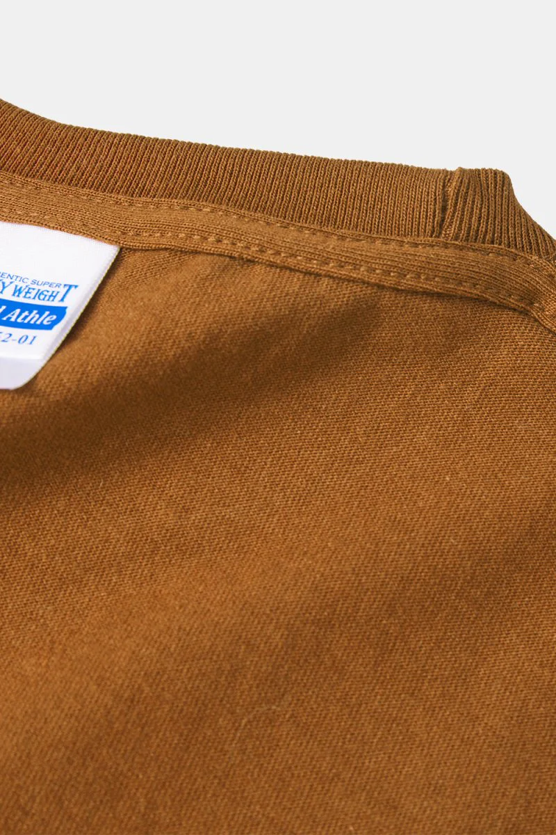 United Athle 4252 Authentic Super Heavyweight 7.1oz T-shirt (Dark Camel) - Image 4
