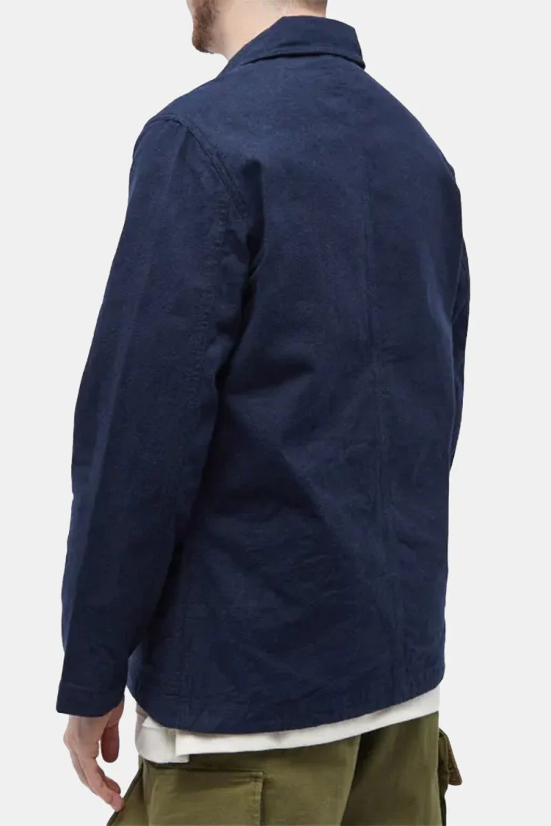 Universal Works Nebraska Bakers Chore Jacket (Navy) - Image 3