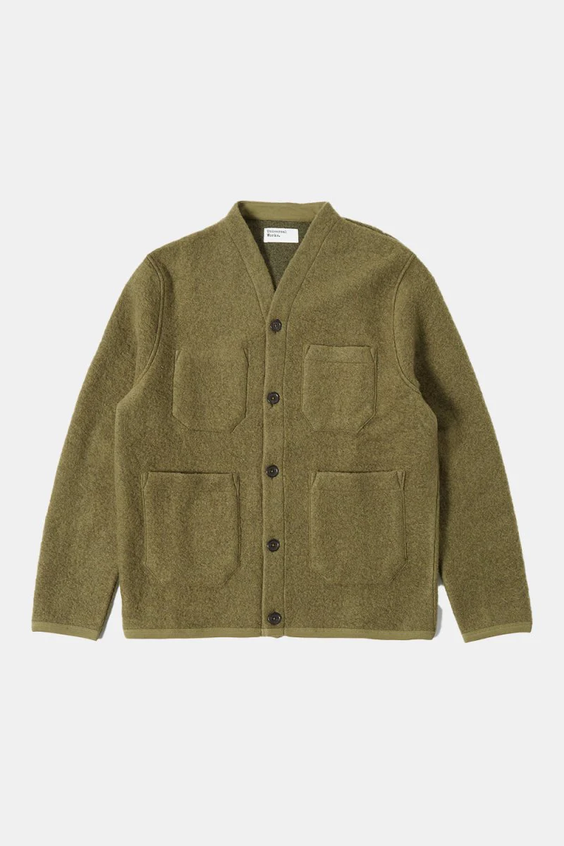 Universal Works Cardigan (Lovat Green) - Image 2