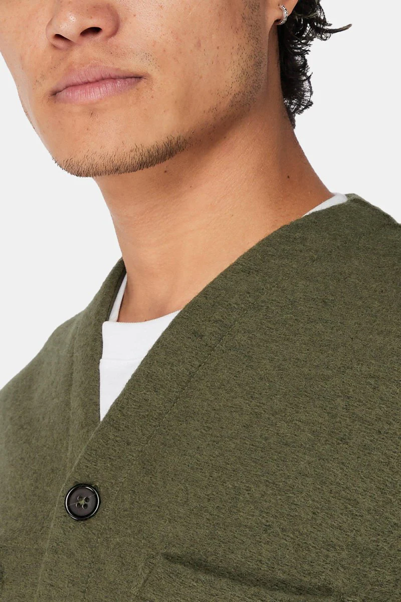 Universal Works Cardigan (Lovat Green) - Image 8