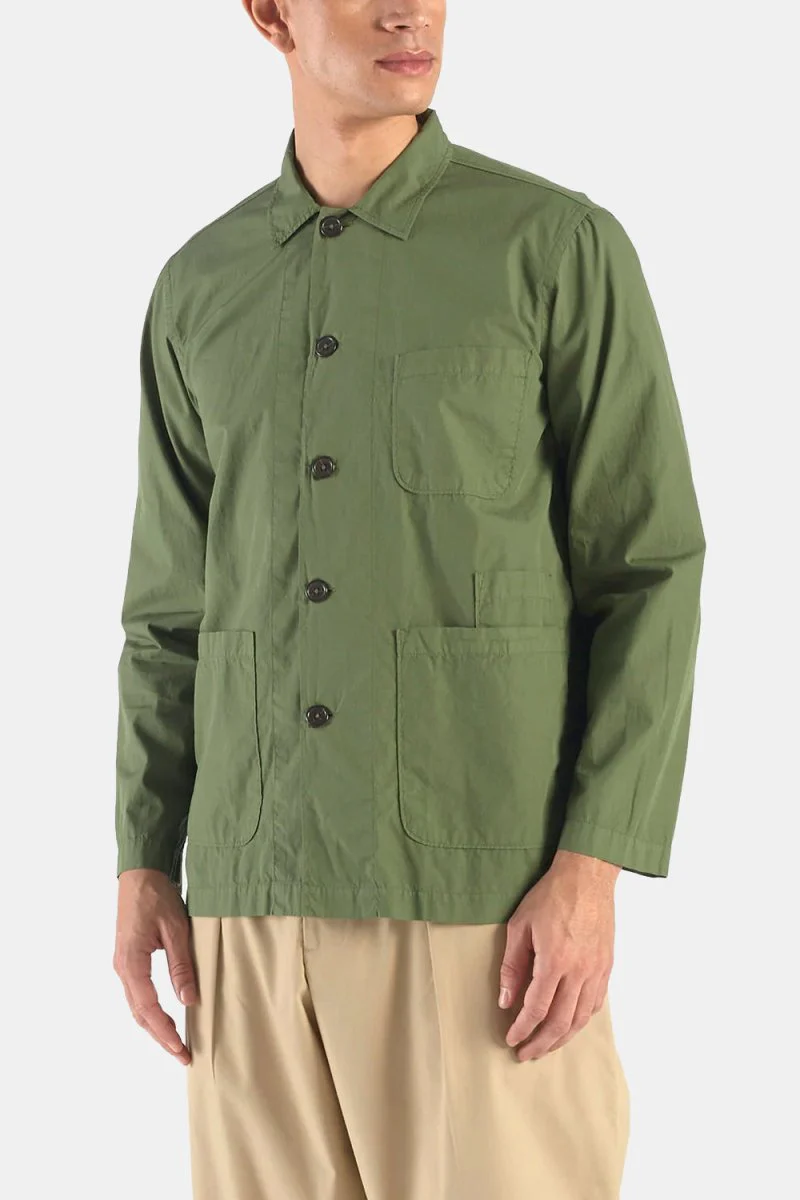 Universal Works Fine Poplin Bakers Jacket (Birch) - Image 4