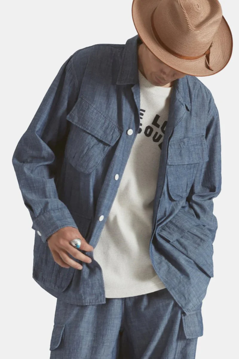 Universal Works Jungle Jacket (Indigo Chambray)