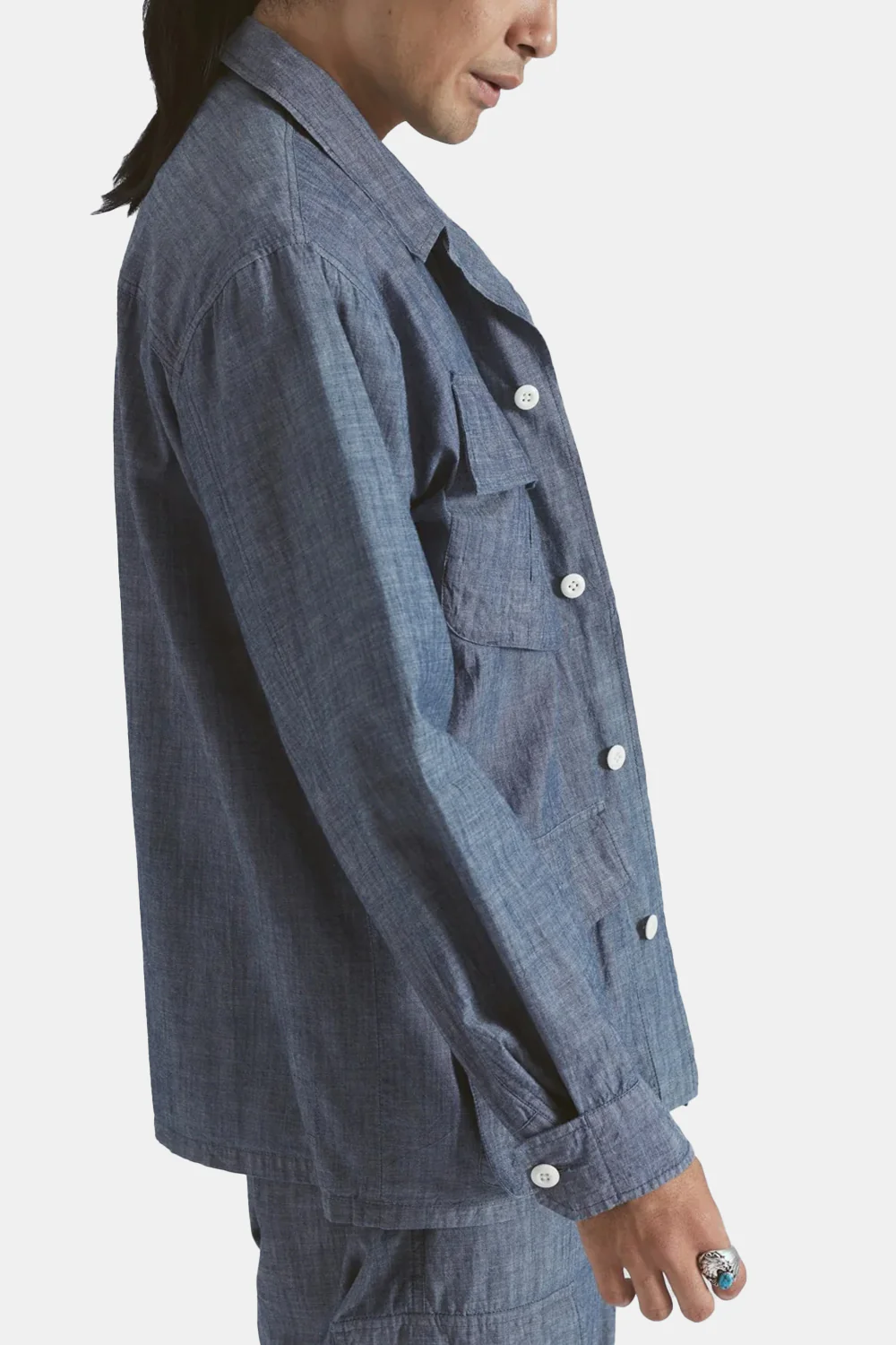 Universal Works Jungle Jacket (Indigo Chambray) - Image 8