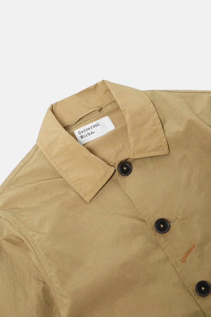 Universal Works Nylon Bakers Chore Jacket (Sand) - Image 3