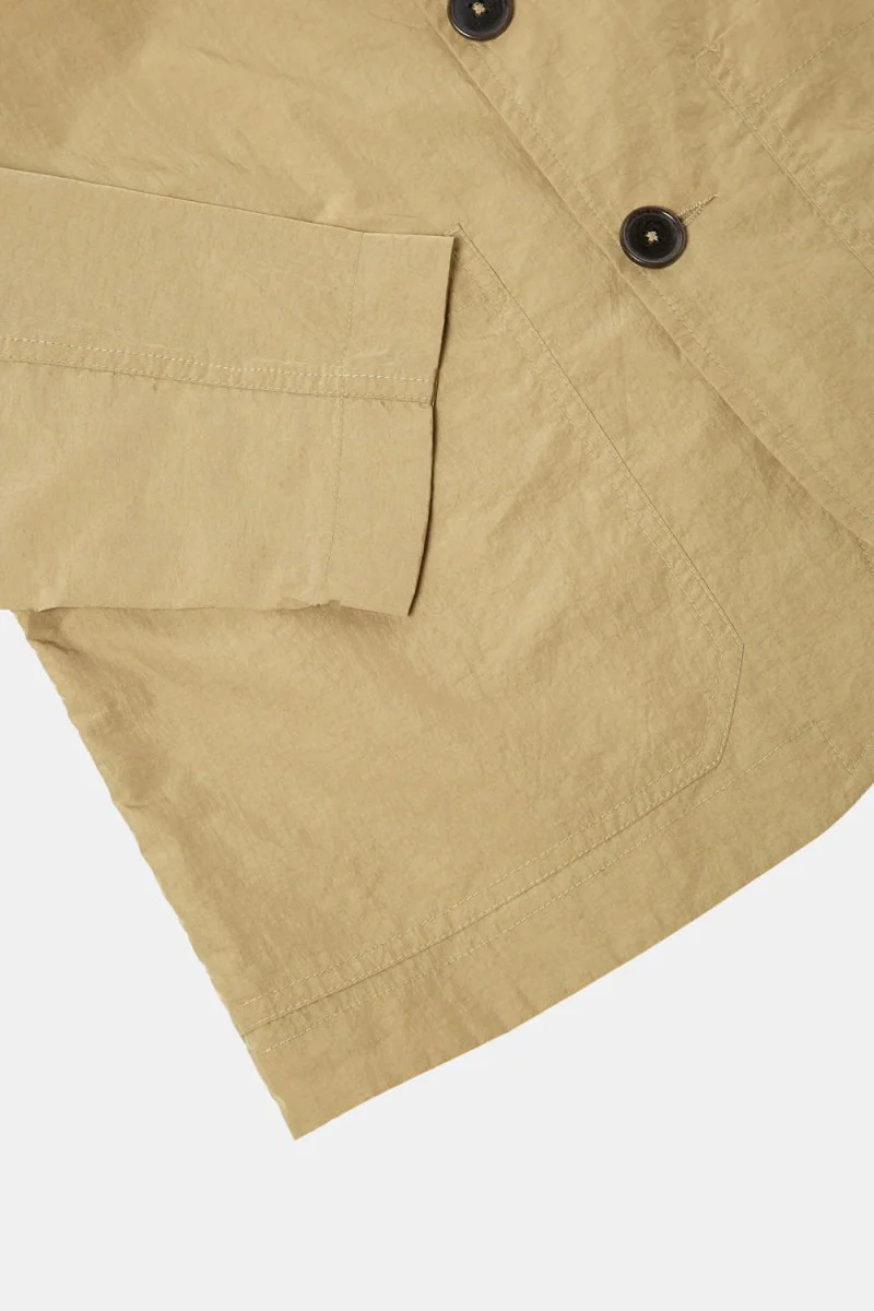Universal Works Nylon Bakers Chore Jacket (Sand) - Image 6