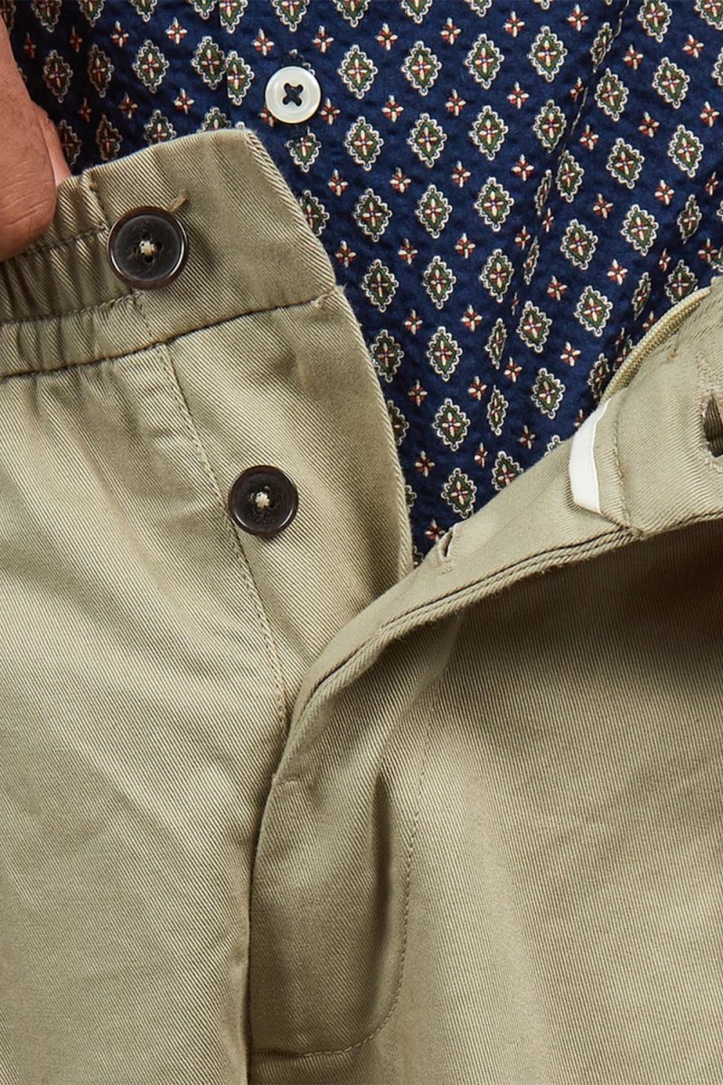 Universal Works Pleated Track Pant (Stone) - Image 7