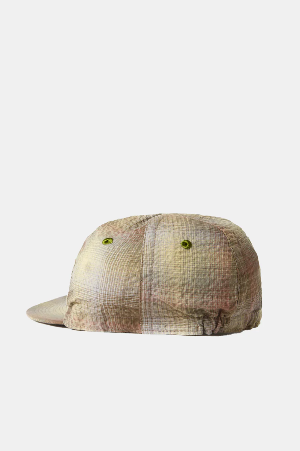 Universal Works Seersucker Mechanics Hat (Olive) - Image 3