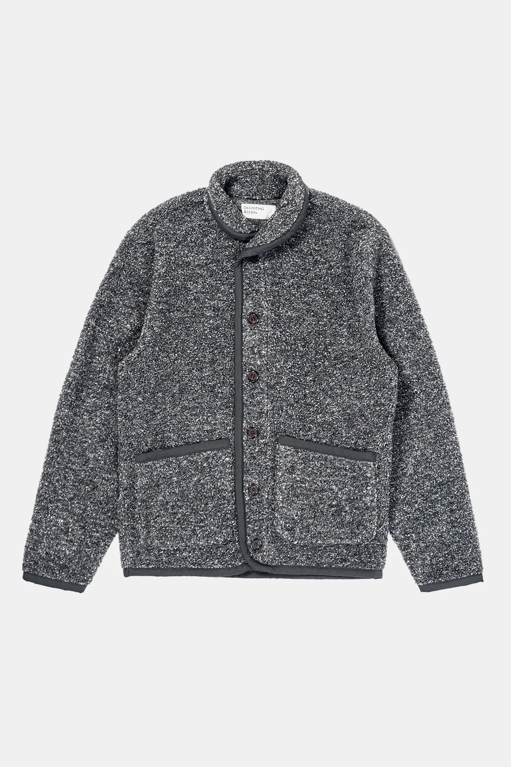 Universal Works Shakespeare Lancaster Jacket (Charcoal Fleece) - Image 2