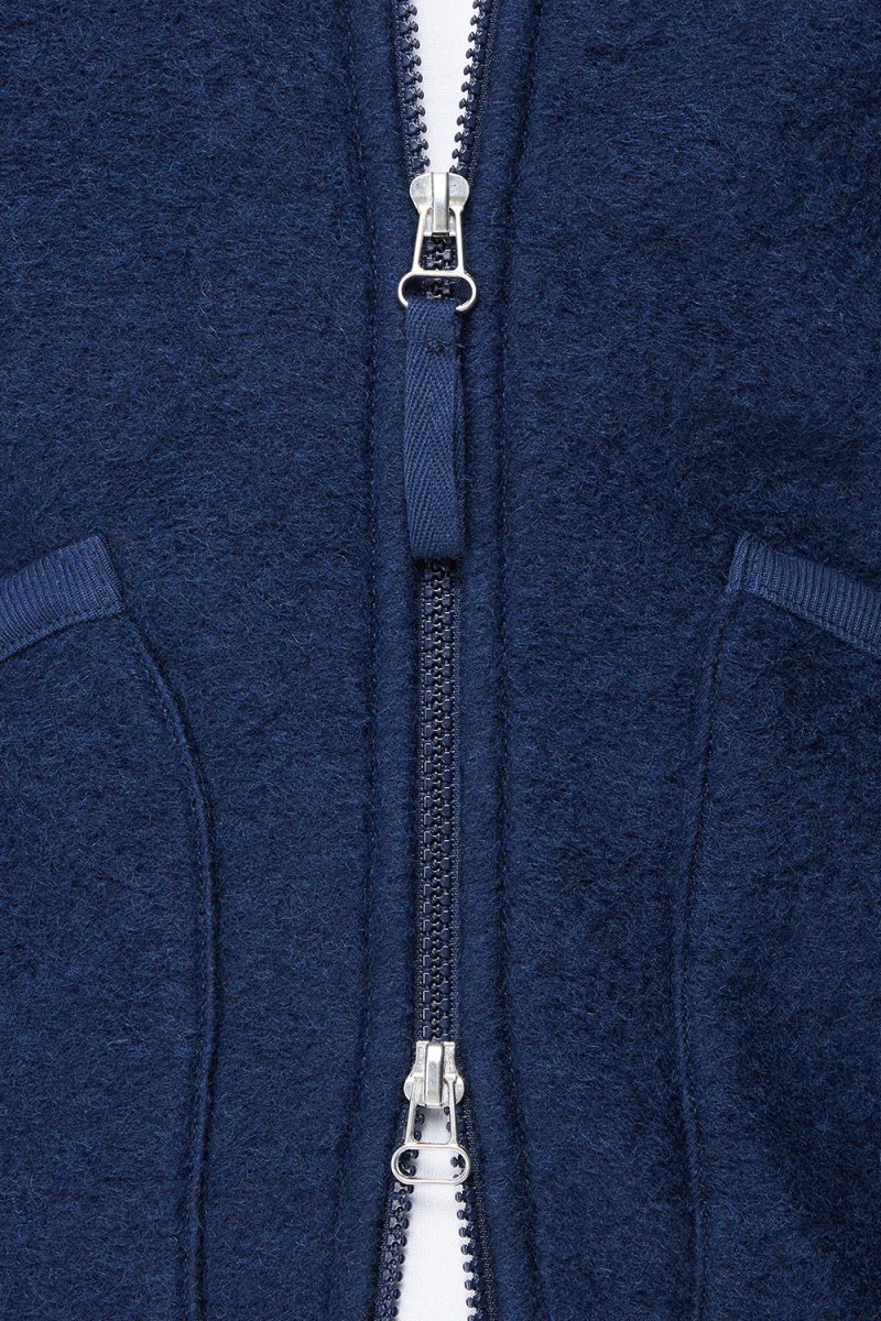 Universal Works Zip Waistcoat (Indigo Blue) - Image 10