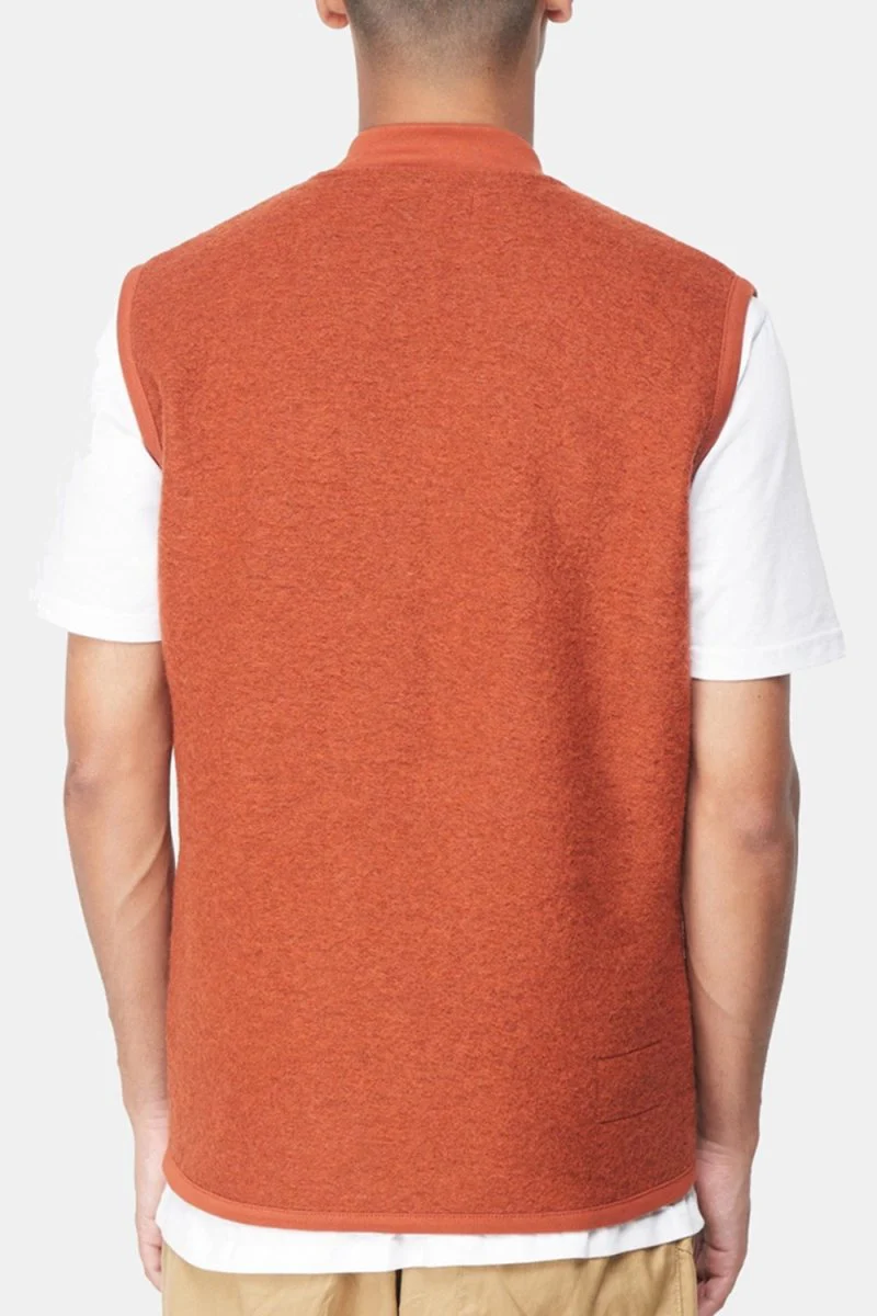Universal Works Zip Waistcoat (Orange) - Image 3